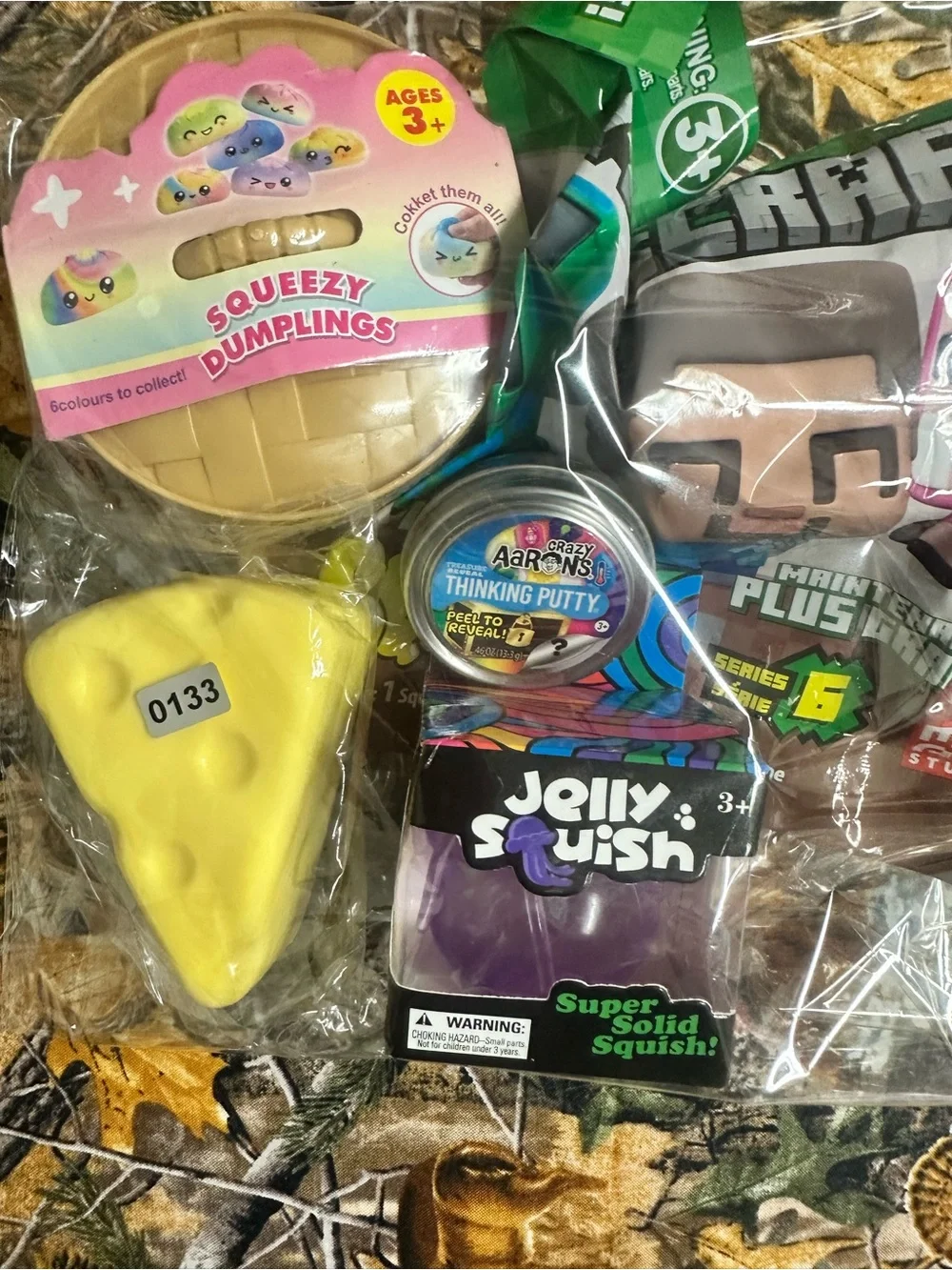 Kids Toy Squishies & Sensory Set - Yellow, Purple, Pink